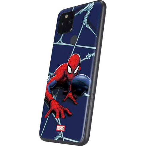 Marvel Spiderman Crawling Spiderman Google Pixel 5a Skin
